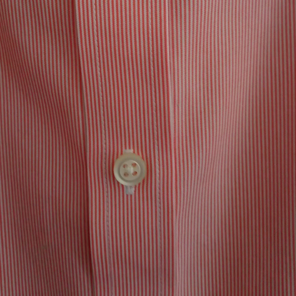 Banana Republic Men's Tailored Slim Fit Cotton Oxford Shirt XL Pink & White - Picture 4 of 7